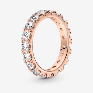 Pandora Sparkling Row Eternity Ring Rose Gold
